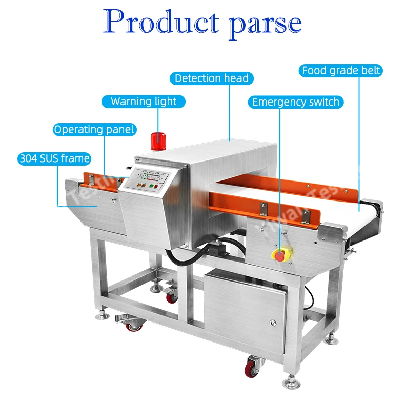 Conveyor Belt Food Industry Metal Detector Machine For Production Line ...