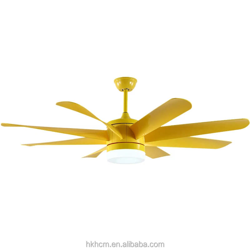 Factory Price 60-Inch Ceiling Fan Light LED Remote Control DC Motor 5-Year Warranty-ABS Blades Modern Design for Bedroom/Living