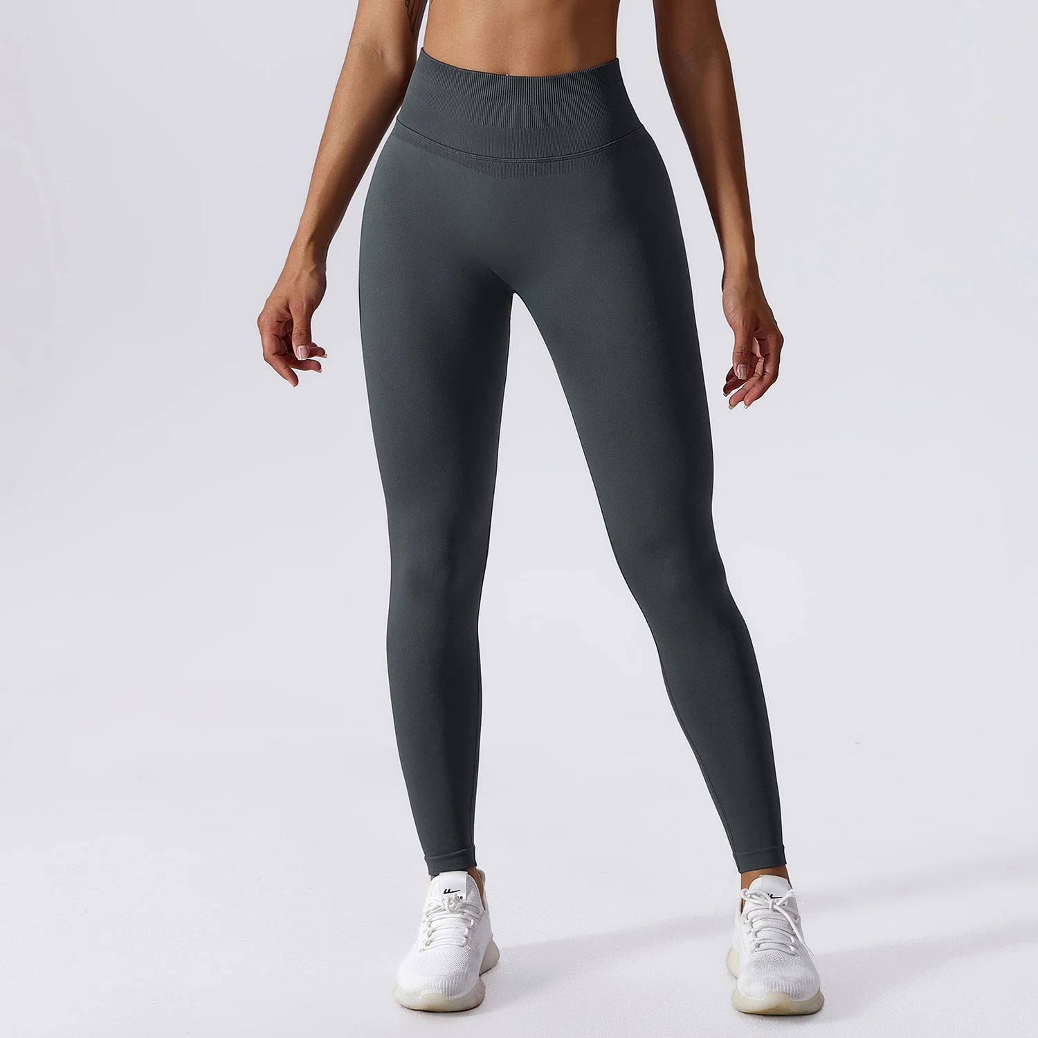 Mallas gruesas sin costuras no rotas para mujer, mallas deportivas para  gimnasio, pantalones de entrenamiento para mujer