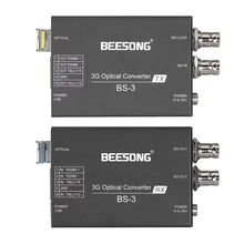 Broadcast Grade 3G SDI Over Fiber Optic Transceivers Video Audio Data Tally to Fiber Media Converter 20km