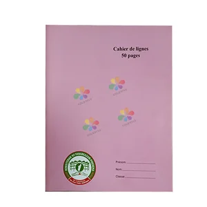 Lay-Flat Design French Line Notebooks Custom School Stationery 150 Pages