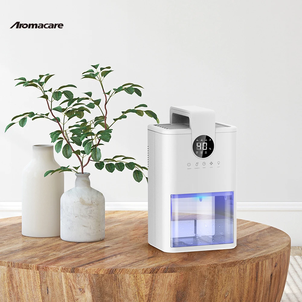 Aromacare 1l Smart Desiccant Dehumidifier Home 7 Colorful Lights Portable Small Mini
