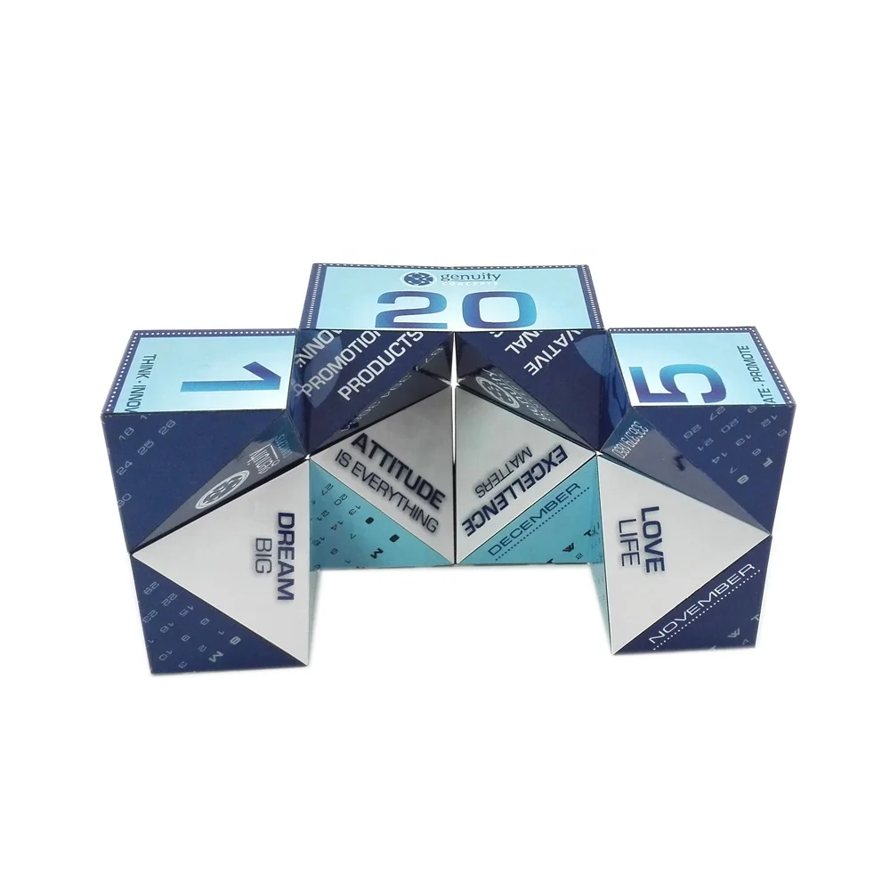 Custom Plastic Folding Infinity Cube Toy Magnetic Puzzle