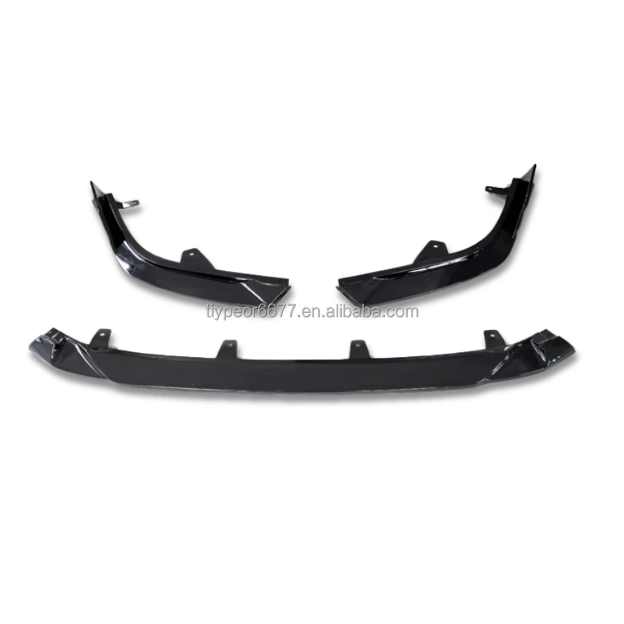 product modified car abs plastic front lip splitter for lexus es 2018   2020 front exterior decoration car front bumper lip splitter-4