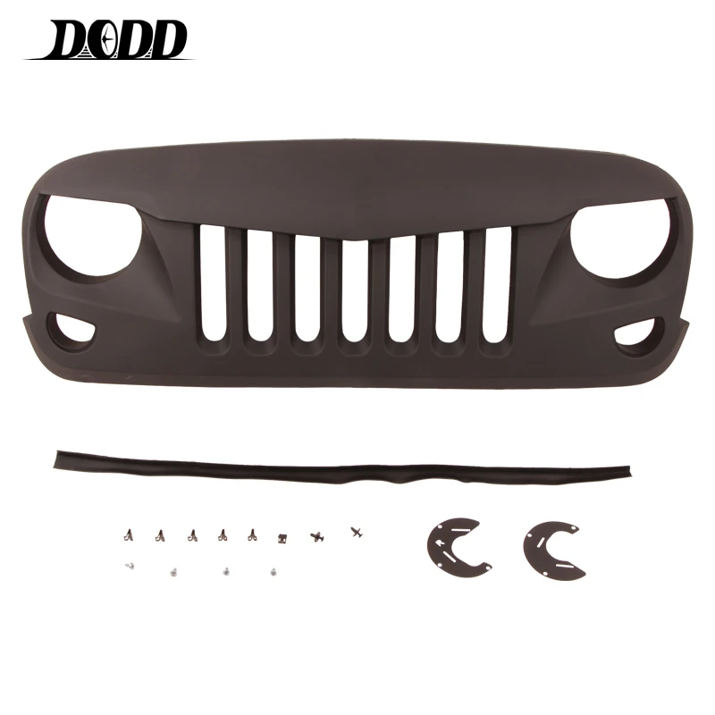 Hot Selling Car Front Grille, Auto Accessories for Jeep Wrangler JK Mesh Grille fit for Jeep Wrangler Jk 2006-2018