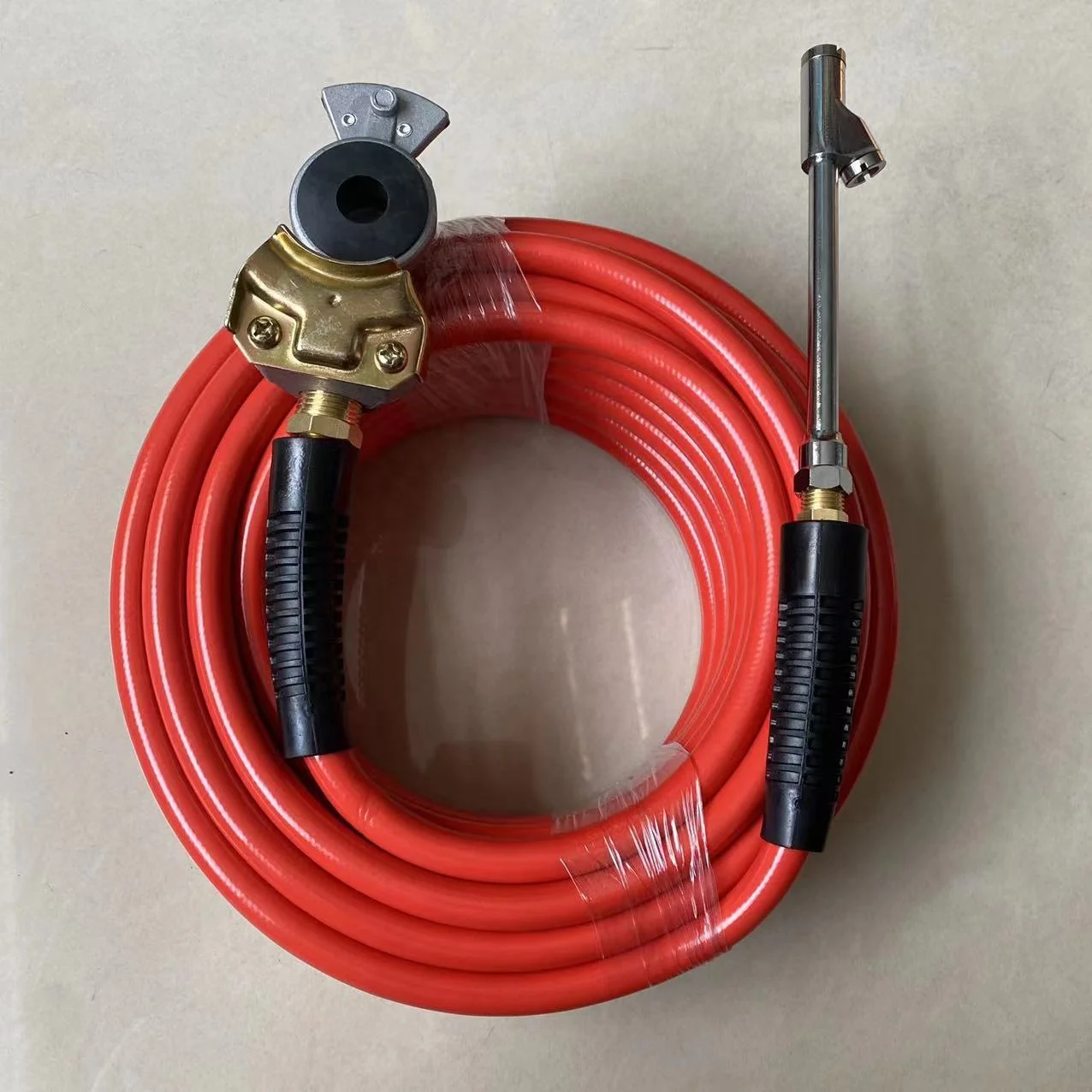 Kit Gonfleur Pour Pneus De Camion - Tuyau Air 3/8' X 50 Pieds Avec Gladhand Universel Et Mandrin - Neuf