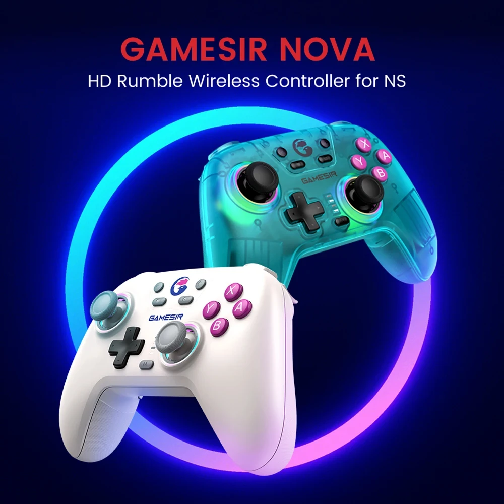 For GameSir T4 NS Nova for Bluetooth Wireless Game Controller with Hall Effect Switch Grip Cell Phone Motor Joystick Motor