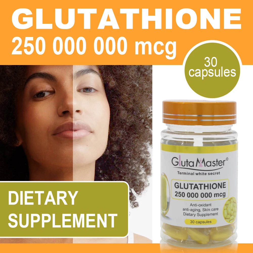 Gluten Master Edible Whitening Pills with Vitamin C Anti-Aging Capsules  Remove Dark Spots Improve Skin Dullness Supplement