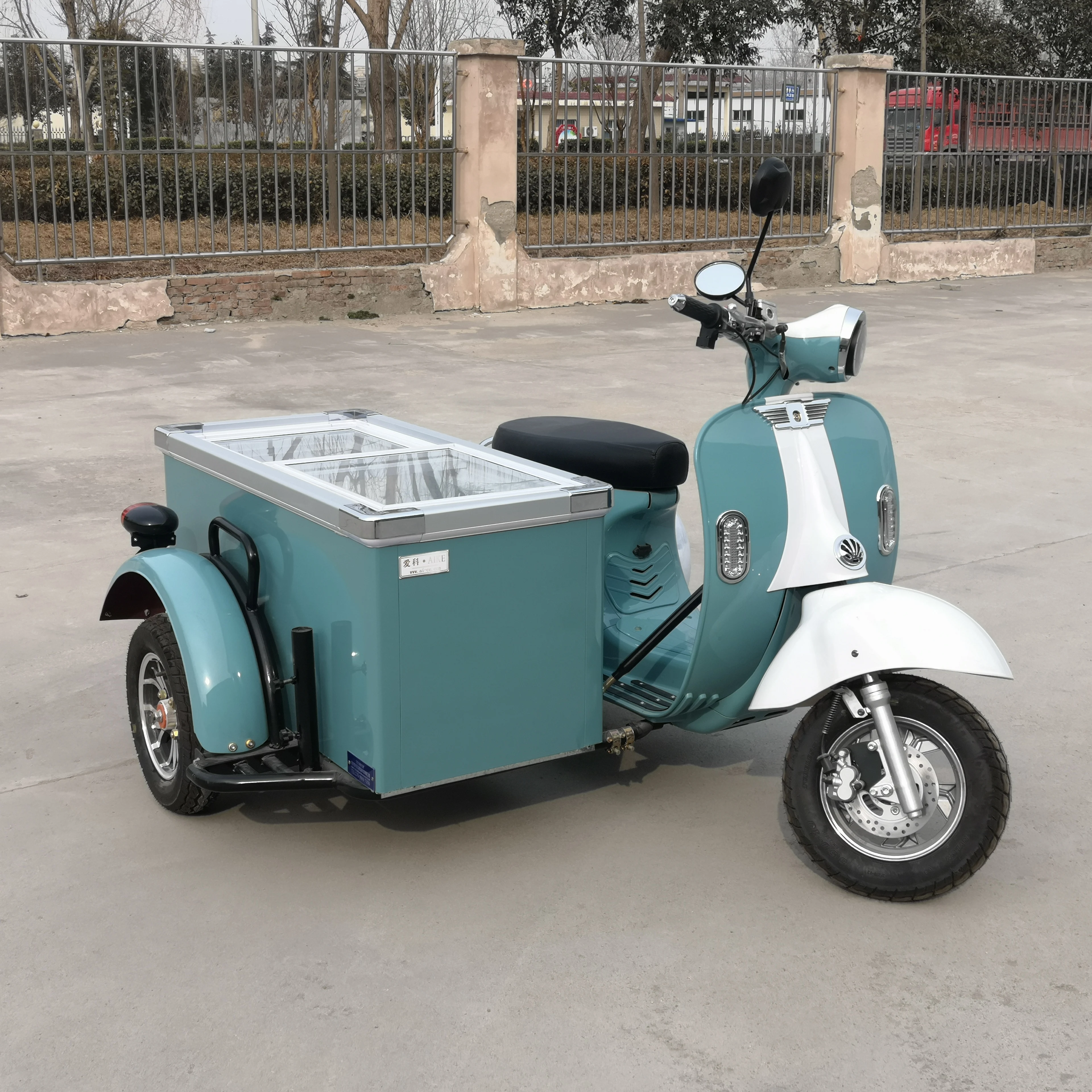 Cargo Bike Motorcycle Ice Cream Cart Ice Cream Motorcycle Sidecar