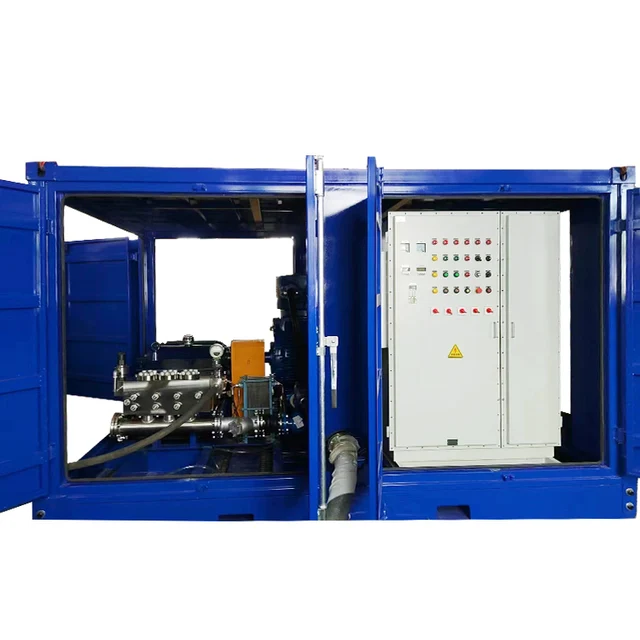 Hydro blasting ultra-high pressure pump unit PW-453-ED Electric motor washing equipment 2800bar