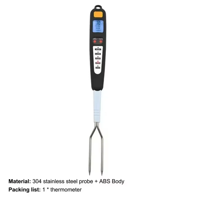 Factory Direct Sales Household LCD BBQ Barbecue Kitchen Oil Meat Digital Electronic Thermometers with Probe for Food