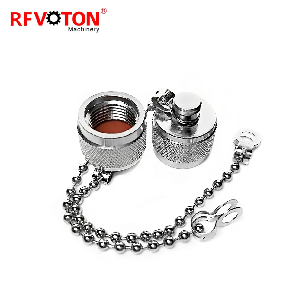 N Type Connector Protective Cover Dust Cap With Chain for N Male Plug RF Connector factory