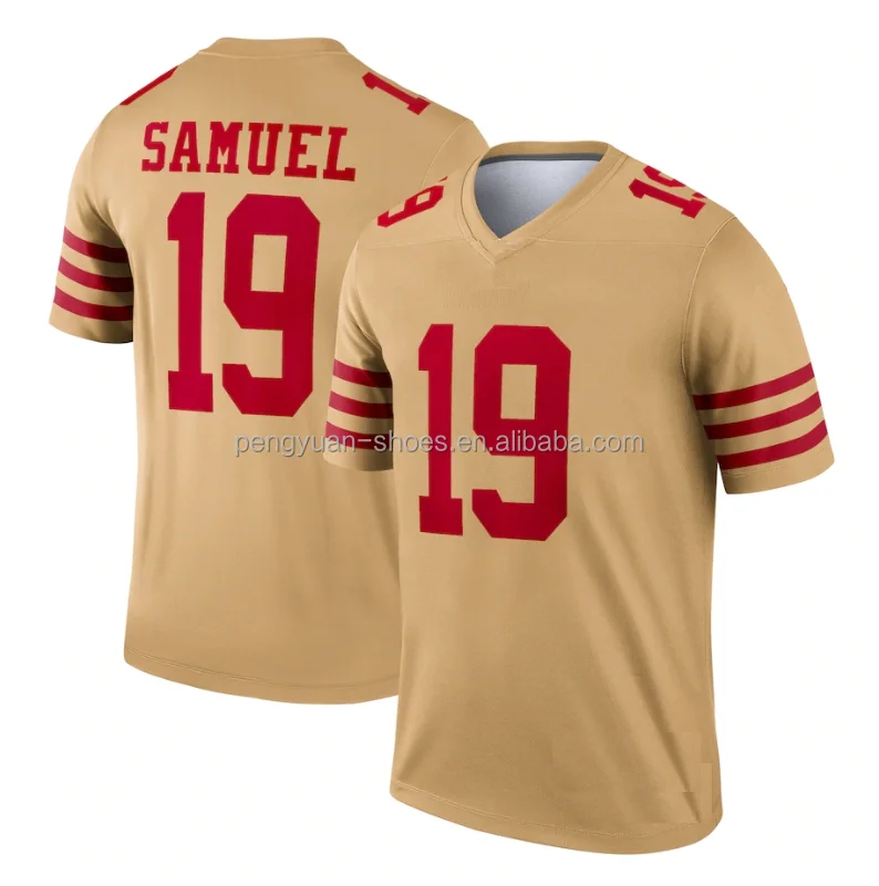 Wholesale Best Quality #13 Brock Purdy #19 Samuel #85 George Kittle #97  Nick Bosa #23 Christian McCaffrey Stitch American Football Jersey From  m.