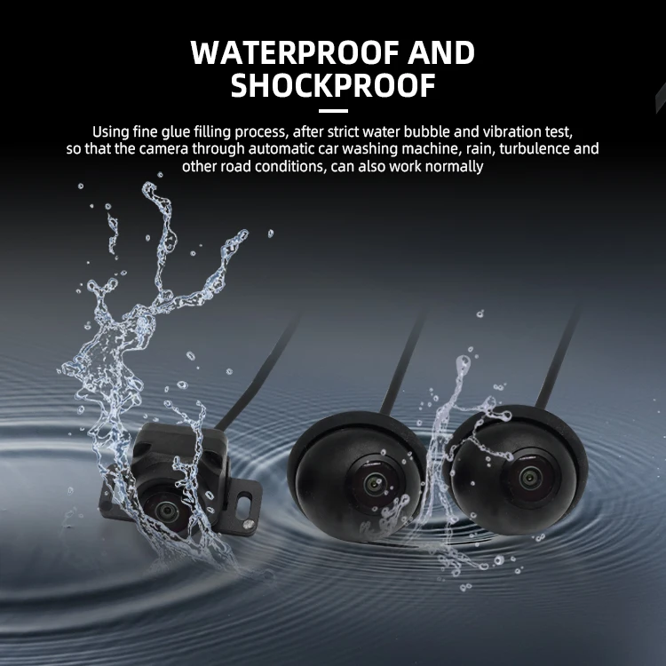 3 Car Camera System 1 Front View and 2 Side View Cameras for Volkswagen Honda Toyota Buick Ford KIA Hyundai manufacture