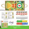 five-in-one bouncing chess-table soccer-bowling-flying chess-sco