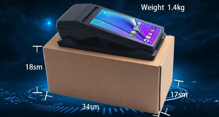 Cheap 7 Inch Handheld Pos Android Pos Terminal With 80 Mm Thermal ...