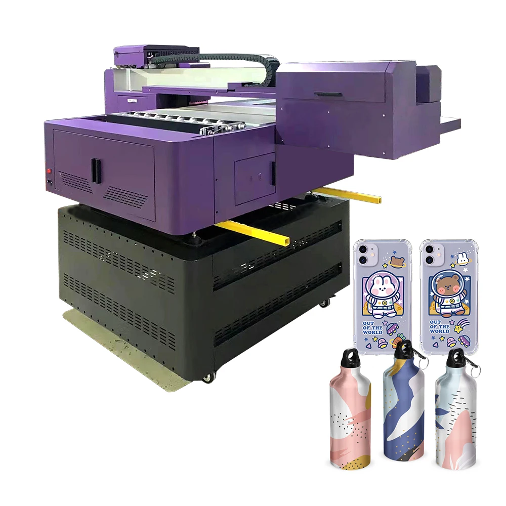 Multiple Processes One Pass 9060 Cylinder Uv Printer Flatbed Printing