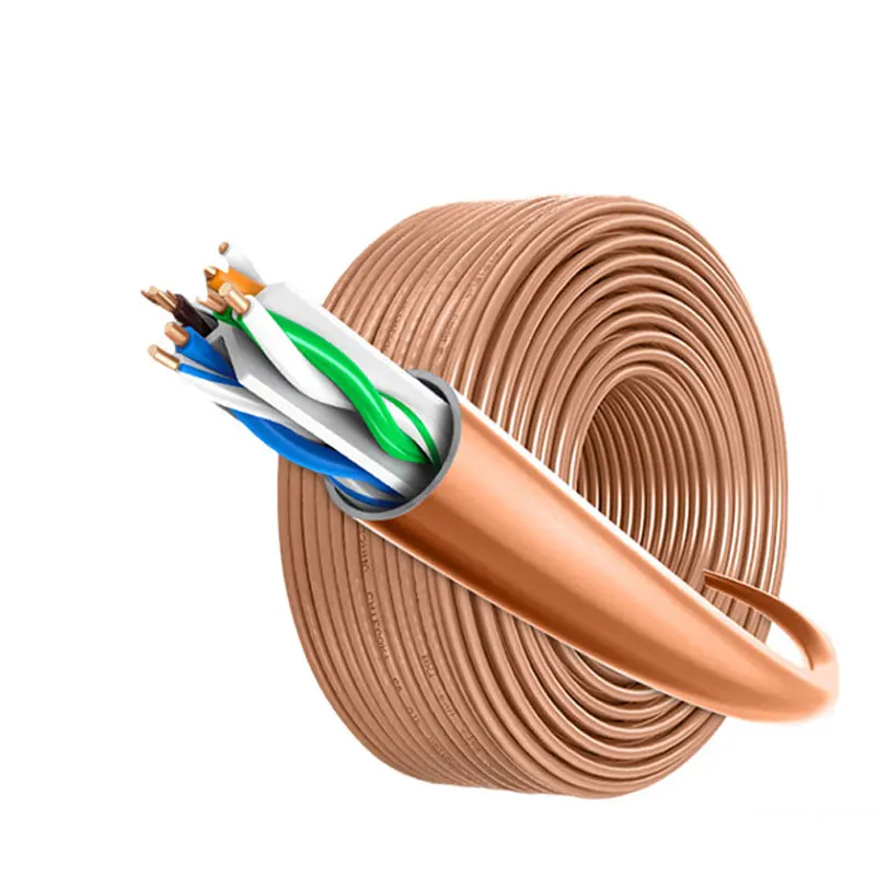 Cavo Ethernet Cat6 UTP in rame senza ossigeno, guaina LSZH, cavo LAN ad alta velocità per Internet Gigabit, 1000 Mbps, 23 AWG