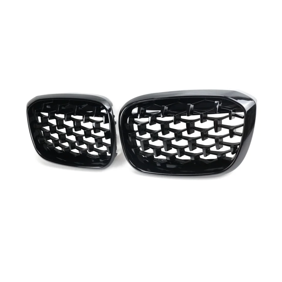 product tiypeor car abs starry sky black grille front bumper grille compatible with bmw x3 g01 2018 2021-5