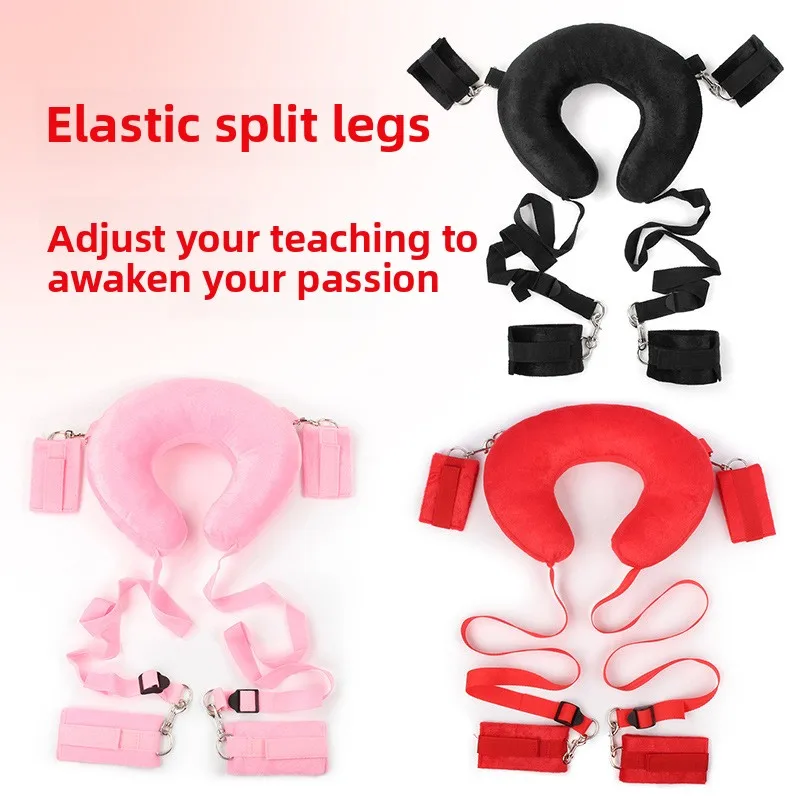 Ensemble d'accessoires BDSM érotiques pour adultes, comprenant des menottes amovibles pour femmes, un coussin et des cordes. Jouets sexuels pour femmes._voghion.com