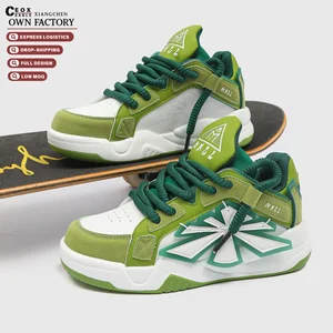 Mens Spring Versatile Thick Soled Multicolor Board Shoes Niche Design Sports Interior Height Increasing Trendy Skateboard Shoes