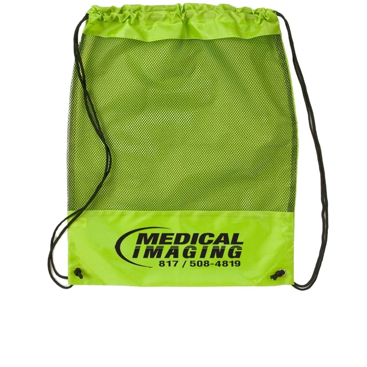 mesh cinch bag