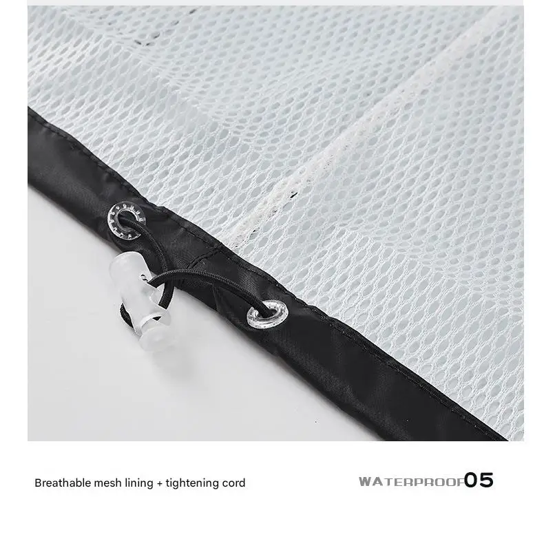 Modern Eco-Friendly Reflective Striped Motorcycle Raincoat Popular Waterproof Design for Outdoor Tours and Campers