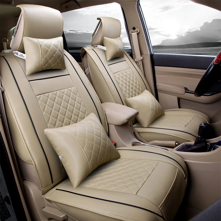 New 2022 Designer 9D Well Fit Custom Wholesale Black and White Car Seat Covers Full Set Luxury for Hyundai Elantra