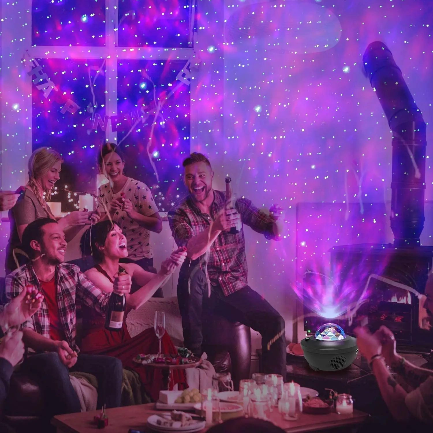 Galaxy Star Projector 3 in 1 Projector LED Nebula Cloud Night Light Lamp with Blue-tooth Music Speaker