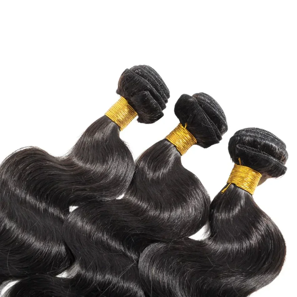 Extensões de cabelo humano body wave tecimento ondulado_voghion.com