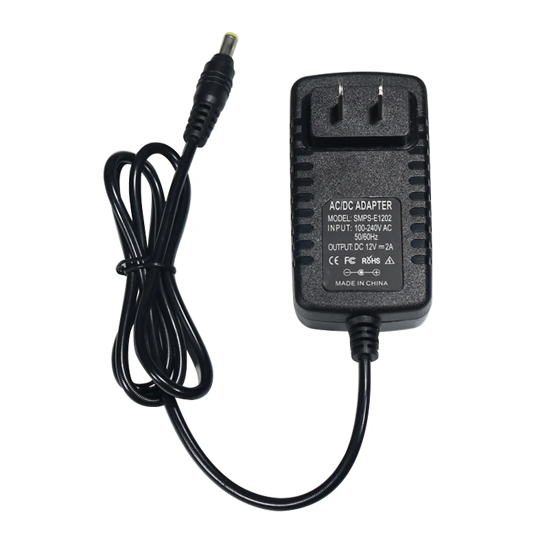 
 Блок питания cctv высокого качества с вилкой Стандарта США и ЕС, настенный адаптер питания на 12 В, 5,5x2,1 мм, адаптер питания на 12 В и 2 А  
