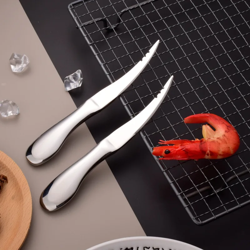 Кухонные инструменты из нержавеющей стали бытовые приспособления для пилинга креветок креативный лайнер для креветок нож для расщепления креветок