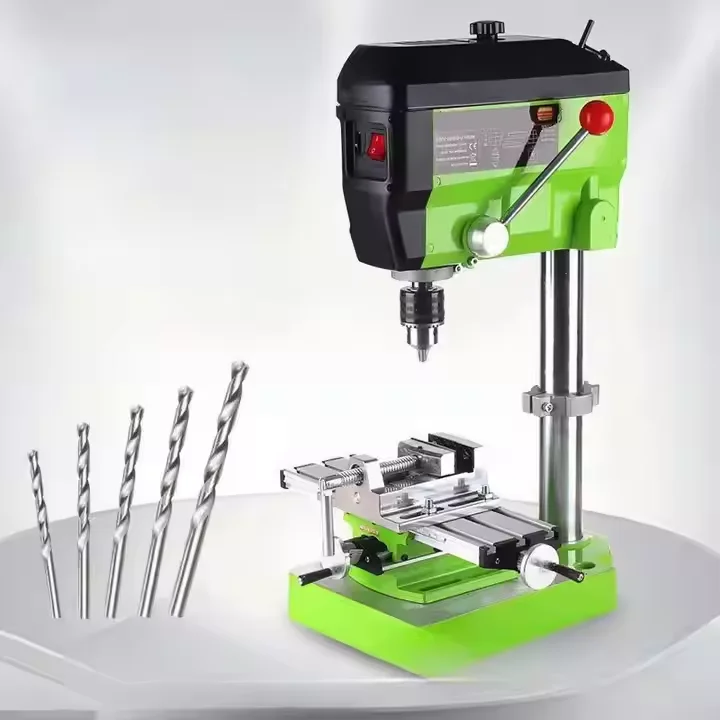TEBAK Industrial Laser Bench Drill Press Stand With 4 Inch Cross Bench Pliers Drilling Machine Mini Bench Drilling Machine