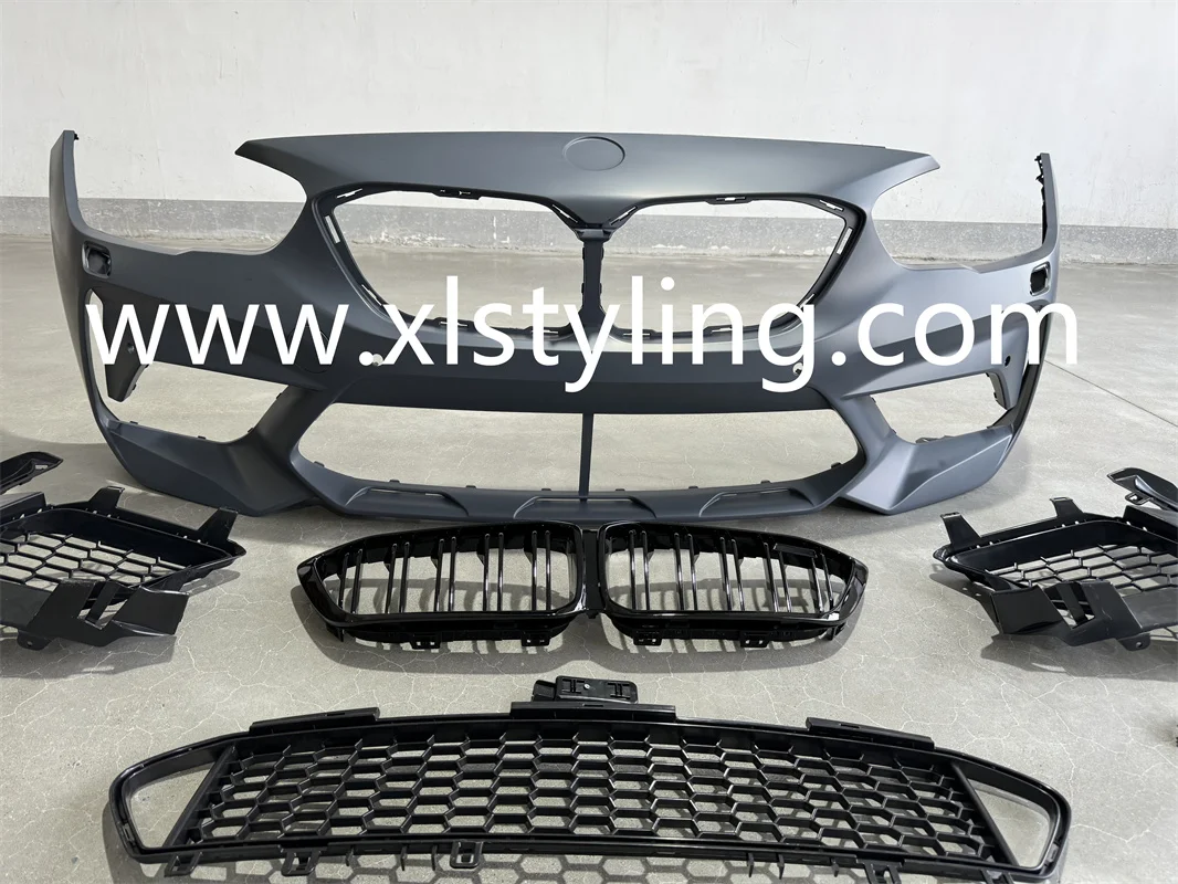 XLstyling PP Material M2 Front Bumper Body Kit for BMW 1 Series F21 F20 LCI 2015-2019 118I 120I 125I M14I