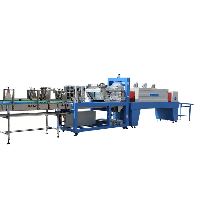 Automanual High Speed Wrapping Machine from China Factory Large Shrink Packing Beverage Easy Operate PLC Motor Cans