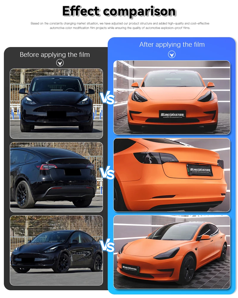 Hot Sale Matte Glossy Car Wrap Vinyl Anti Dirty Car Color Changing Film
