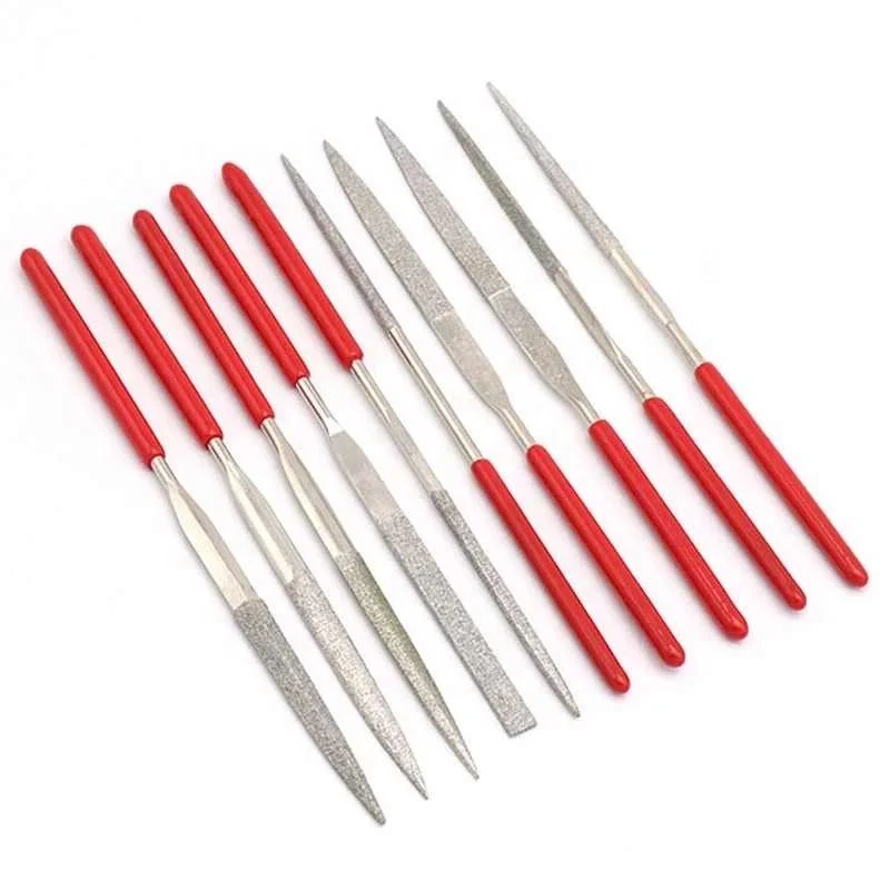 New 10PCS Needle Files Set For Jewelry Glass Stone Metal Carved Wood Craft Tool 