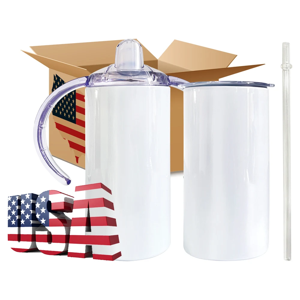 US$ 135.00 - RTS USA Warehouse 12oz Sublimation Straight Sippy