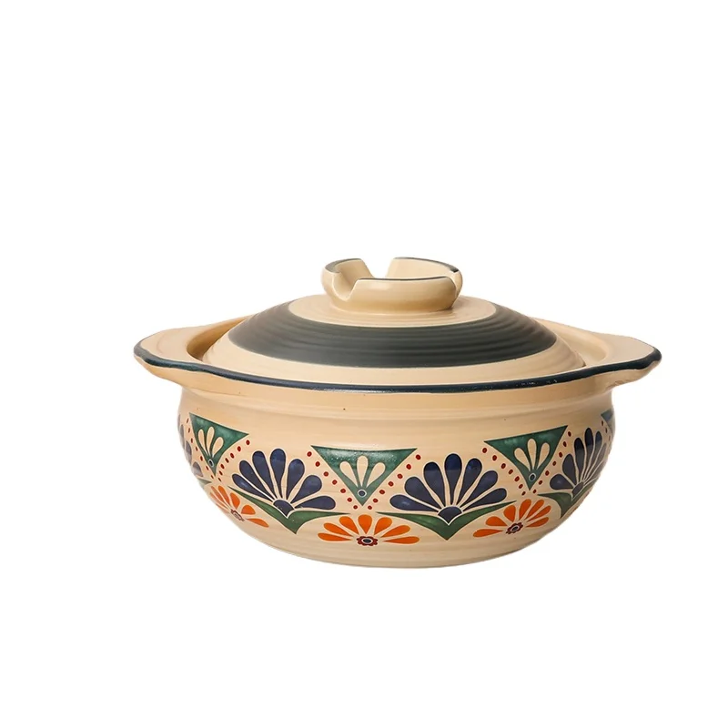 Household Gas Stove Top Cooker Ceramic Casserole Heat Resistant Clay