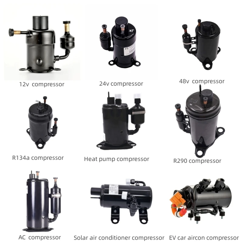 R134a Rechi Mini Rotary AC Compressor 4.25CC, 220V - Ideal for ...