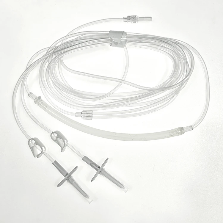 Infiltration Tubing Set Single and Two Spike Infiltration Tube Irrigation Set Luer Lock Connector