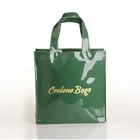 Durable Glossy PVC Shopping Bag PVC Tote Bag PVC Carrier Shoulder Bag supplier
