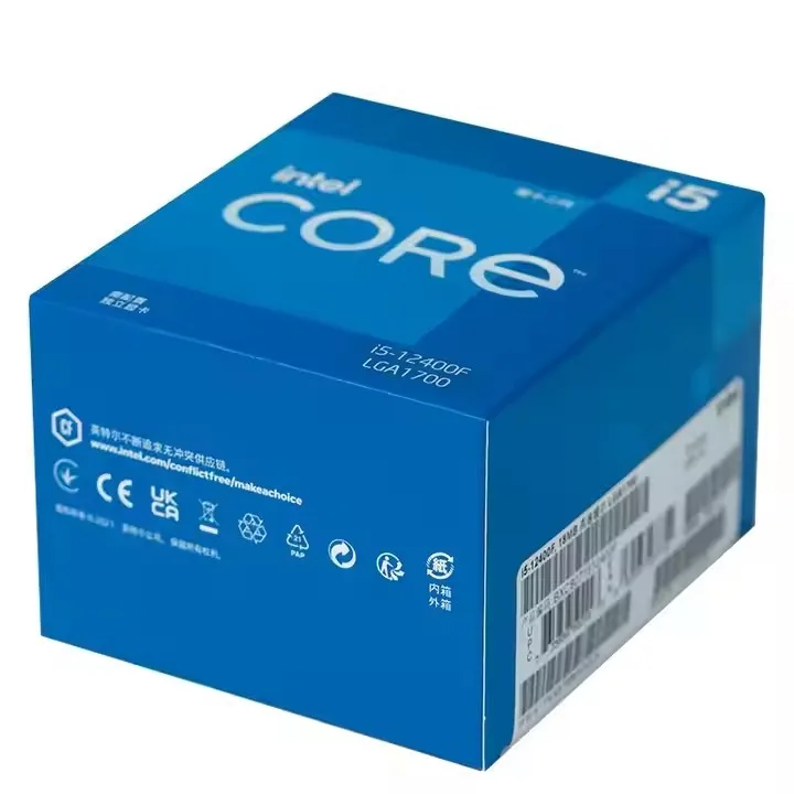 Used Intel Core i5 12400F Six-Core CPU for Desktop Applications