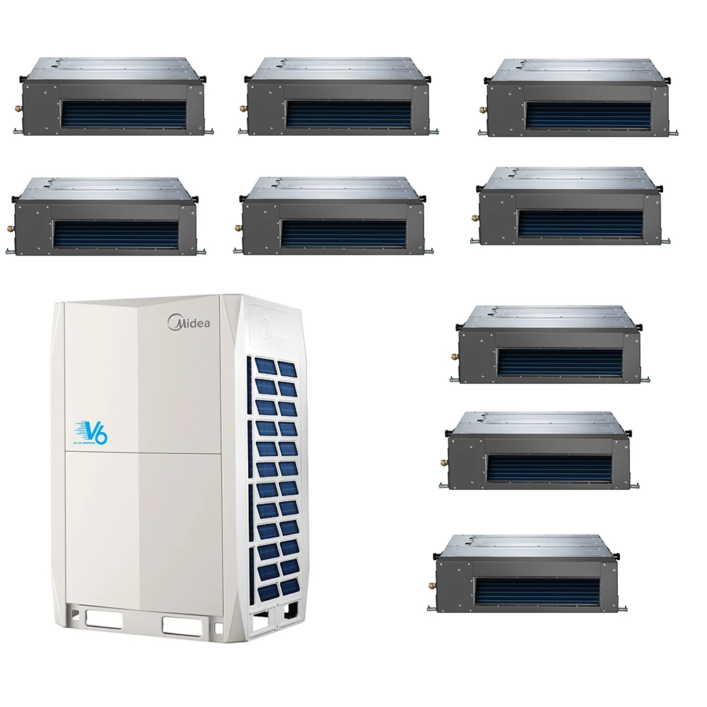 Midea Vrf Fresh Air Processing Unit Air Codnitioner College Gym Hotel Hospital Apartment