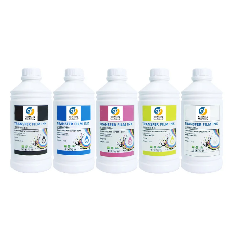 Tinta blanca premium de 1000 ml para impresión DTF, tinta color UV para impresoras Epson L805, I3200, 4720, 5113 y DX5, apta para textiles e impresión UV