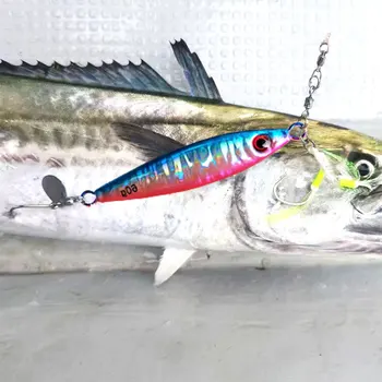 CHEERY Iron Plate Bait Artificial Hard Bait Metal Lure for Mackerel Grouper Cod Hairtail-Sea & Boat Fishing 60g/80g/100g – Metal Jig – view 5