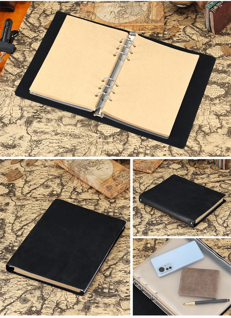 Wholesale Personalized Diary Planners Organizer Binder Leather B5