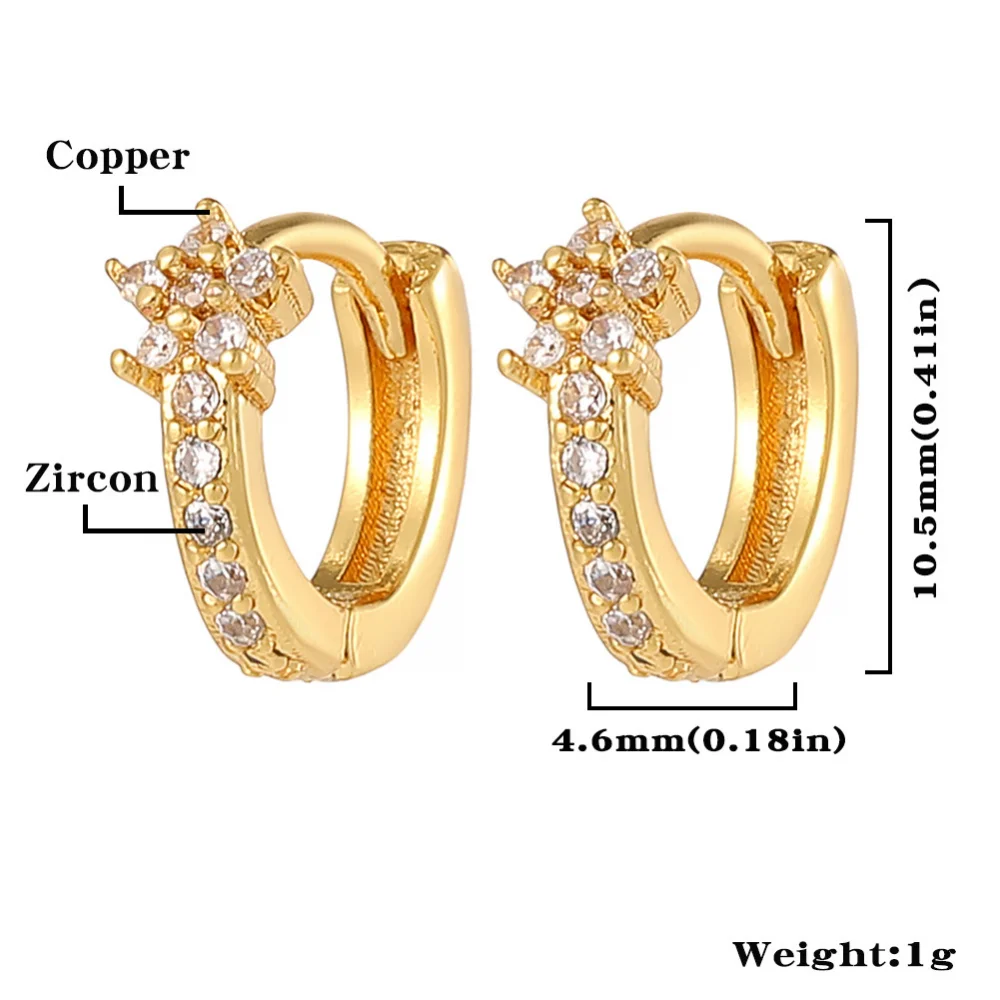 Hot New Women's Fashion Earrings 18k Gold Earrings Ins Wind Hoop Studs ...