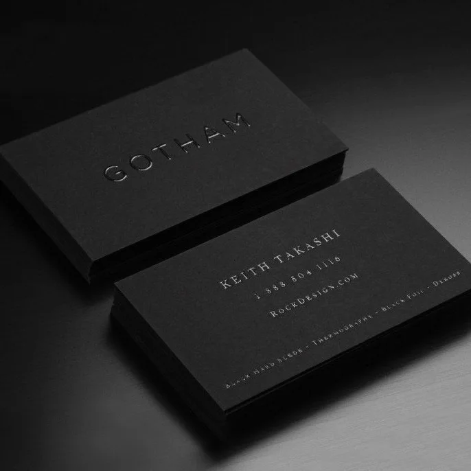 Роскошная печать на заказ гравированная/тисненая г/м2 хлопчатобумажная картонная визитная карточка