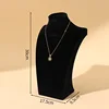 H neck black velvet 30cm